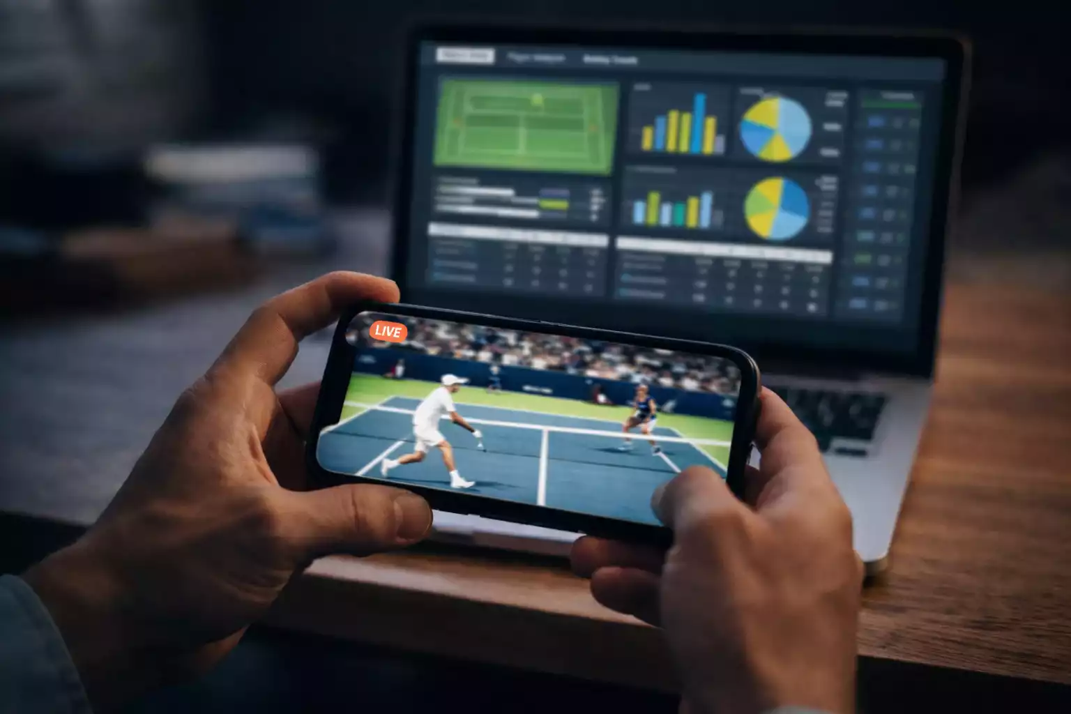 Live sázení tenis Rychlé rozhodování při live sázení s mobilem a notebookem