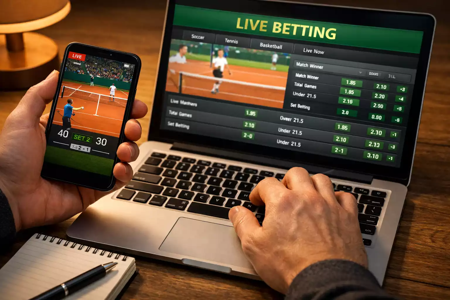 Live sázení timing Rychlé rozhodování při live sázení s mobilem a notebookem